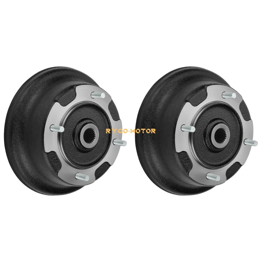 2X Front Brake Drum w/Bolts for Kawasaki KAF400 Mule 600 610 SX 4x4 XC