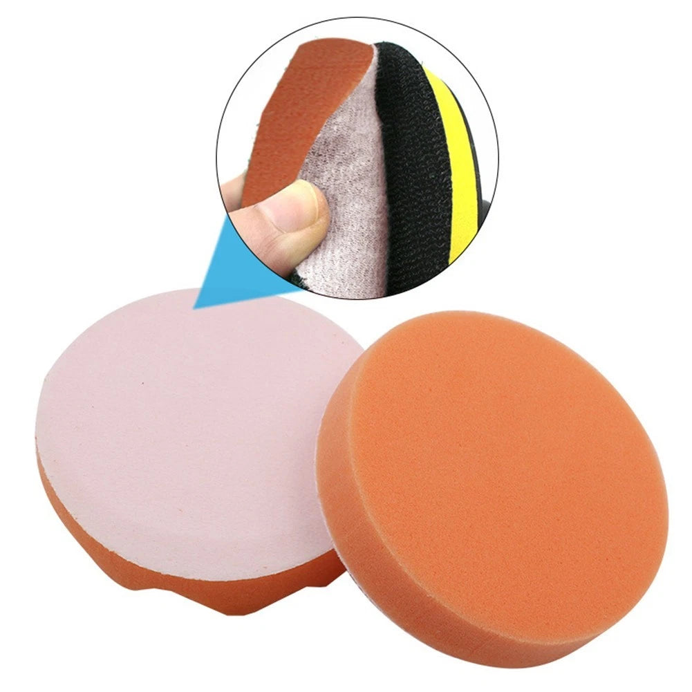 Polishing Pad for 3-7 Inch Accessories (1PCS Flat/Wavy Foam)