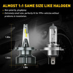 H4 LED Headlight Conversion Bulbs
