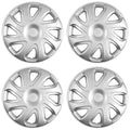 14' Push-on Silver Wheel Cover Hubcaps for 2000-2002 Toyota Corolla