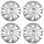 14' Push-on Silver Wheel Cover Hubcaps for 2000-2002 Toyota Corolla