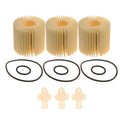 Set of 3 Oil Filter Element Drain Plug & Gaskets for Toyota Scion Lexus