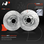 Front Drilled Brake Rotors for BMW 328i 2013–2015 328i GT xDrive