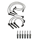 Denso 8mm Wire Set & 6 U-Groove Spark Plugs Kit for Mazda Mercury 2.5 V6