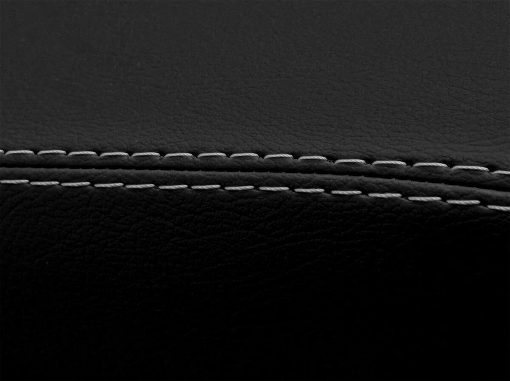 Leather Console Lid Armrest Cover for Ford Explorer (1995–2001) Gray Stitch