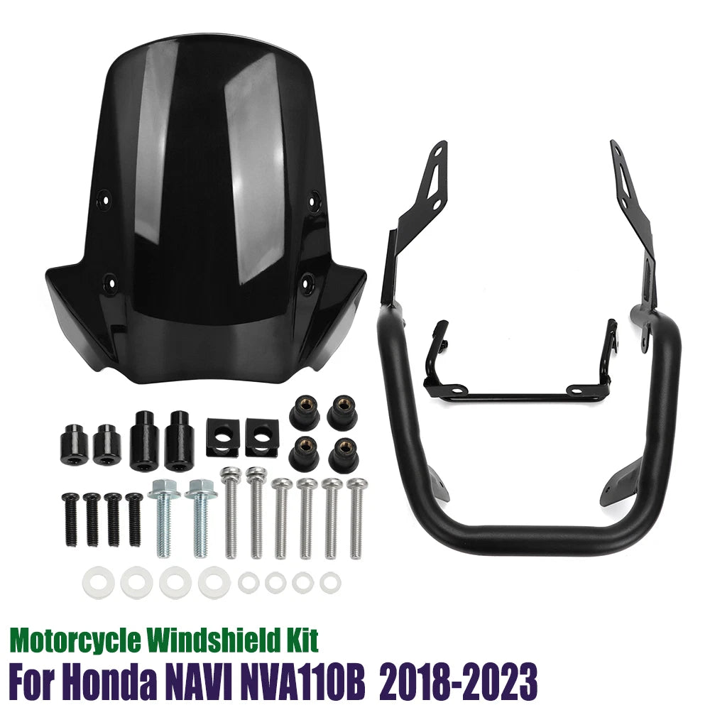Windscreen Windshield & Bracket for Honda Navi NVA110B (2022–2023) 08R70-K74-A00ZA
