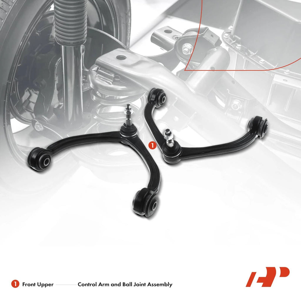 Set of 4 Front Wheel Bearing Control Arm Ball Joint Kit for Dodge Ram