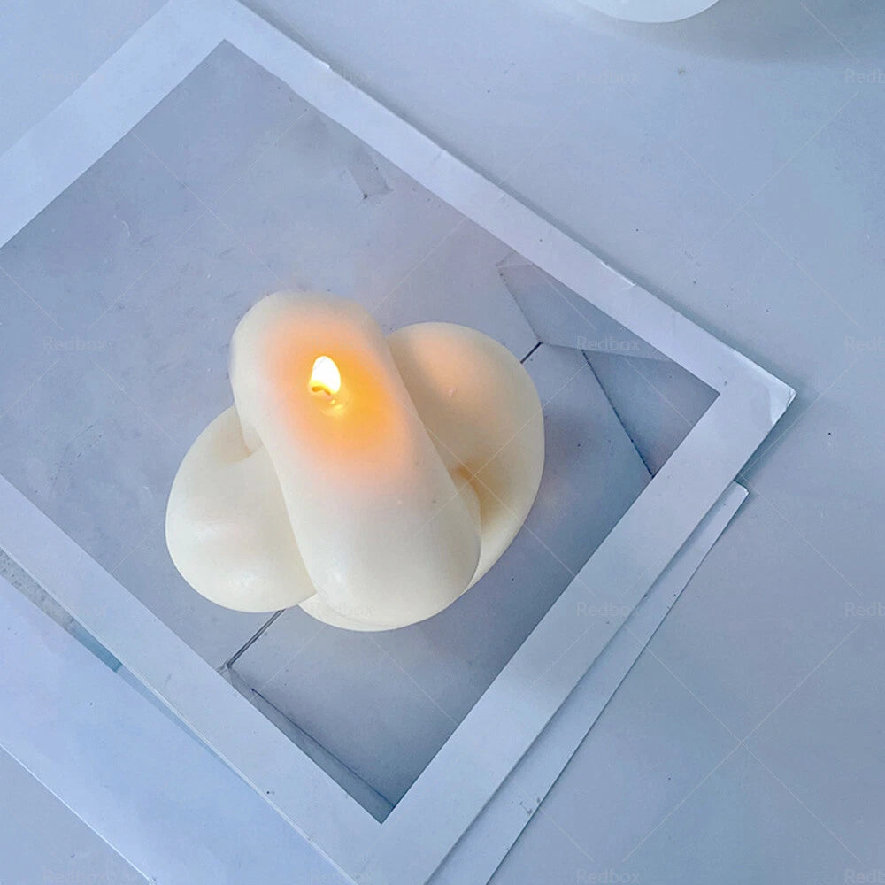 Candle Mold for Aromatherapy (Silicone, Spiral Tie Rope, Twisted)