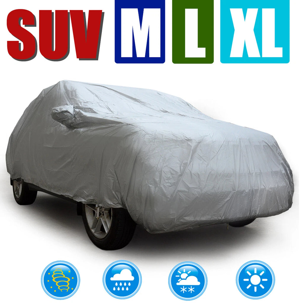 M-3XL Full SUV Car Cover for Universal Truck SUV (Waterproof, UV, Dust Protection)