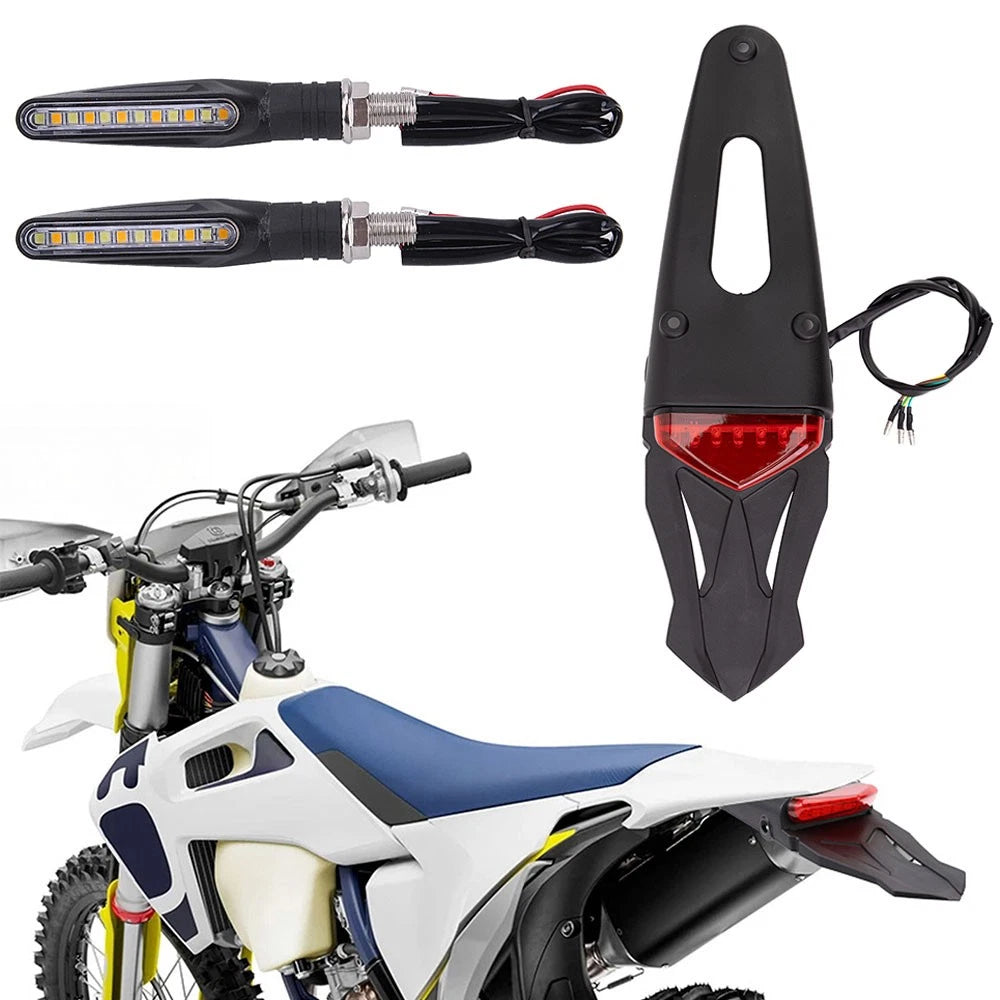 Universal Rear LED Fender Brake Tail Light for Enduro Bike (Off-road)