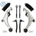 Set of 8 Front Lower Control Arms & Tie Rods for Nissan Maxima 