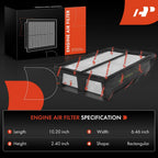 Set of 2 Engine & Cabin Air Filters for Honda ILX Civic (2012–2015)