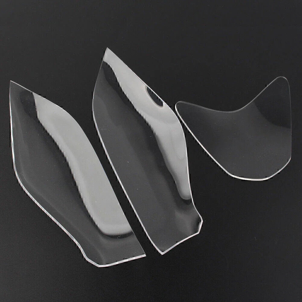 3 x Front Headlight Guard Lens Covers for Aprilia RSV4 (2011-2014)