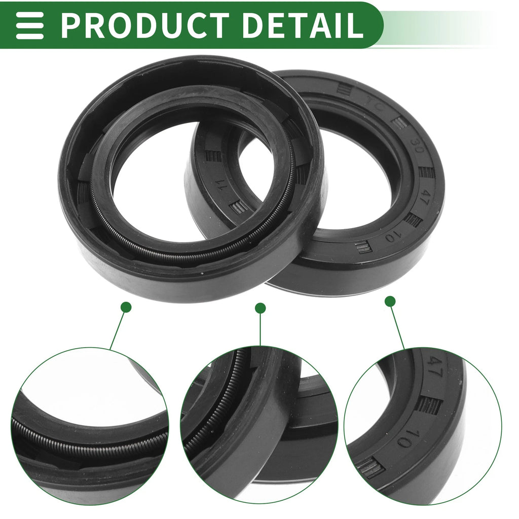 Set of 5 Oil Seal Rotary Shaft Seal NBR Rubber 30x47x10mm for Various Models