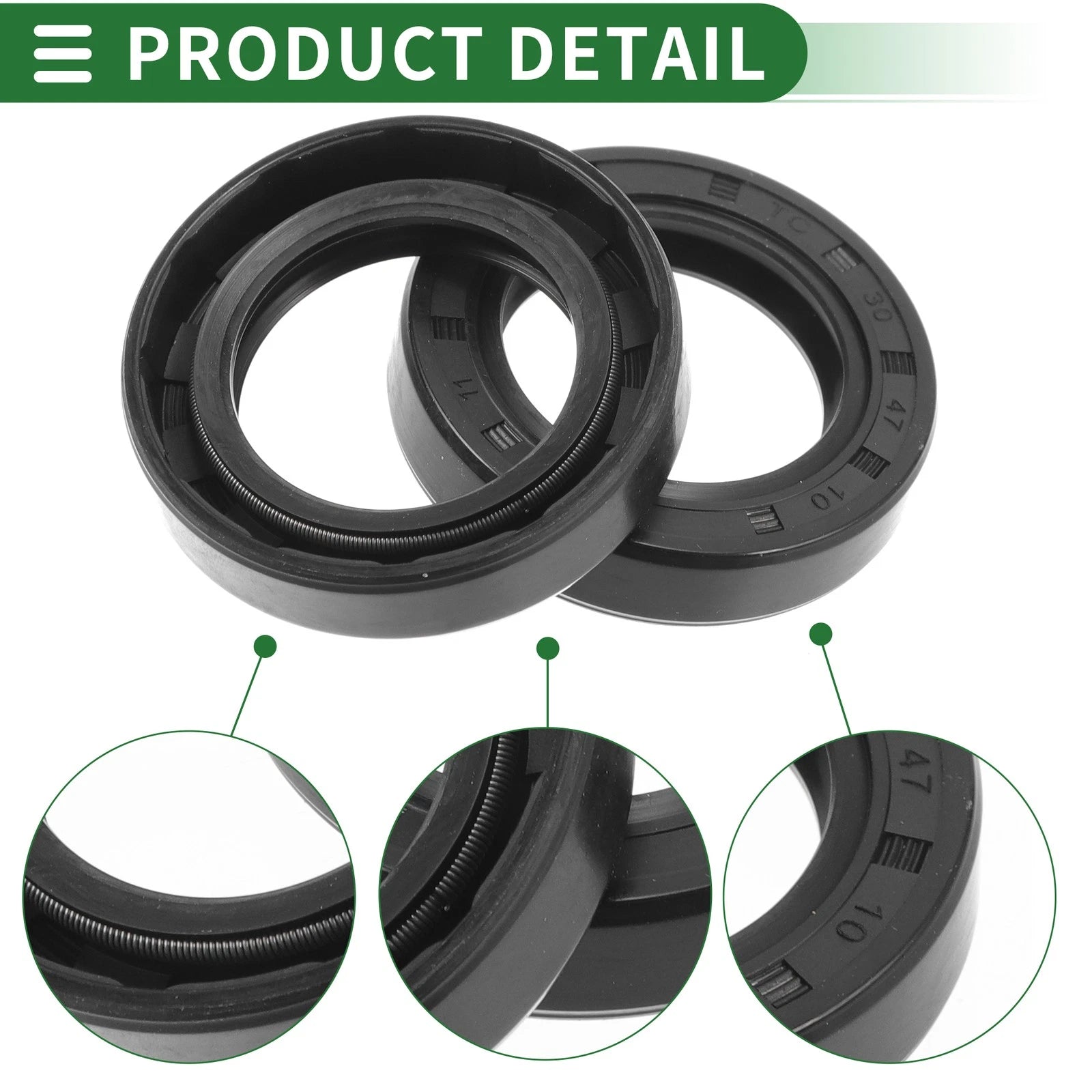 Set of 5 Oil Seal Rotary Shaft Seal NBR Rubber 30x47x10mm for Various Models