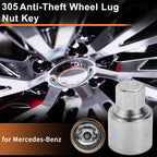 305 Wheel Lock Lug Nut for Mercedes-Benz (Locking Nut Key Socket)