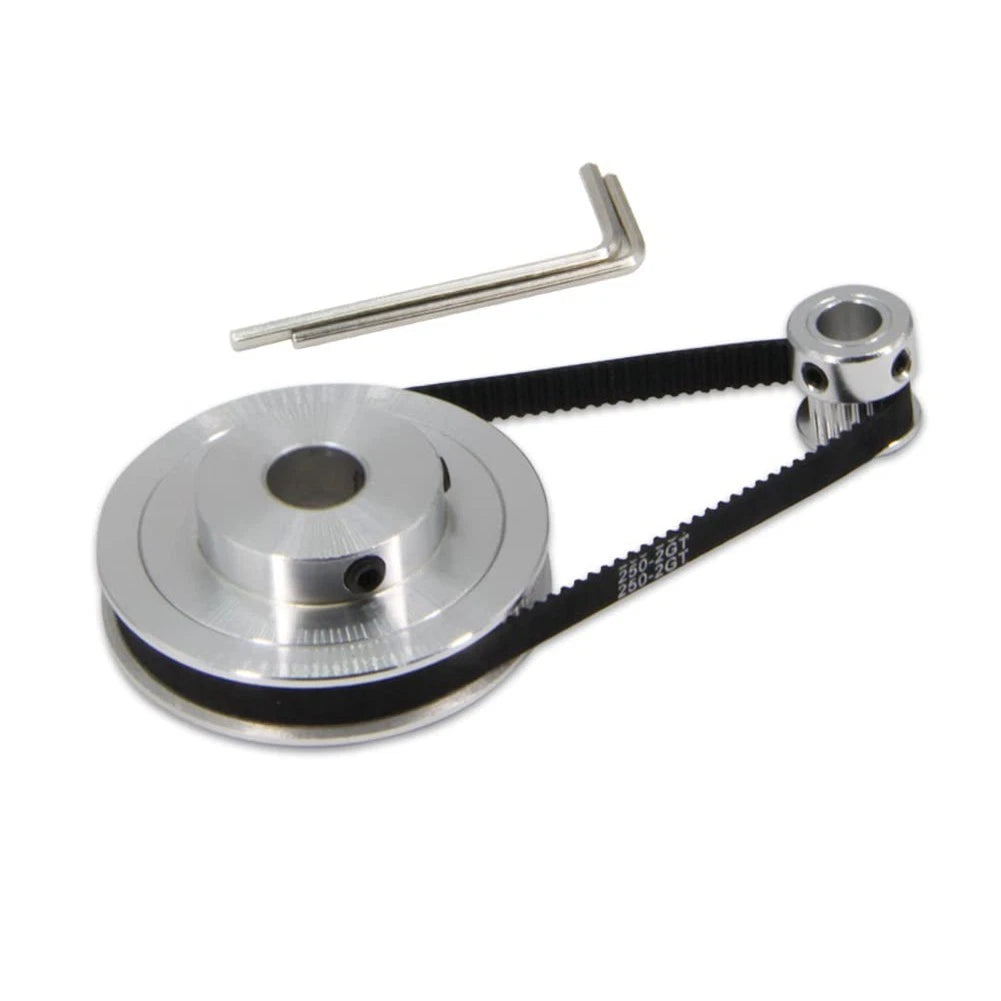 Aluminium Timing Pulley Kit with 250mm Belt for Smooth Transmission