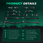Set of 4 Front Ball Joints Tie Rods Sway Bars for Jeep Wrangler TJ (1997–2006)