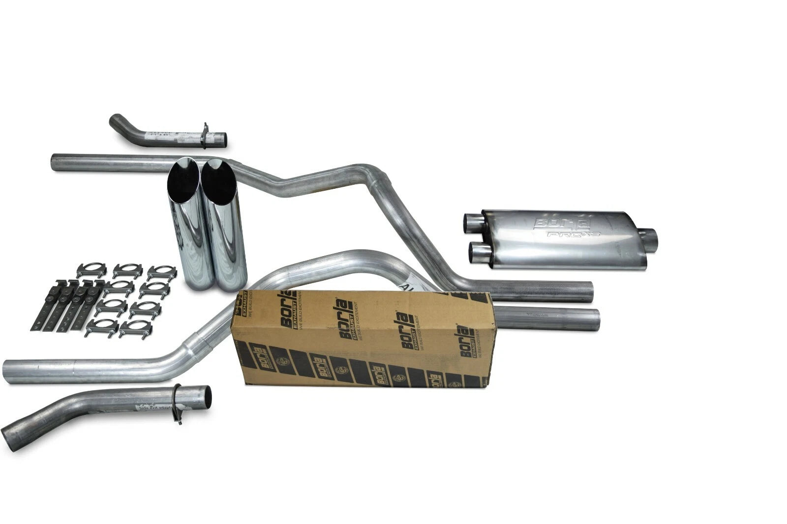 Dual Exhaust Kit for Ford F-150 (2004–2014) 2.5" Pro XS Slash Tip