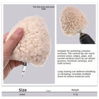 4 Inch Wool Buffing Ball Hex Shank for Polishing Metal Wood Surfaces