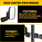 Set of 2 Rear View Side Mirrors for Polaris Ranger RZR XP Crew 570 800 900 1000