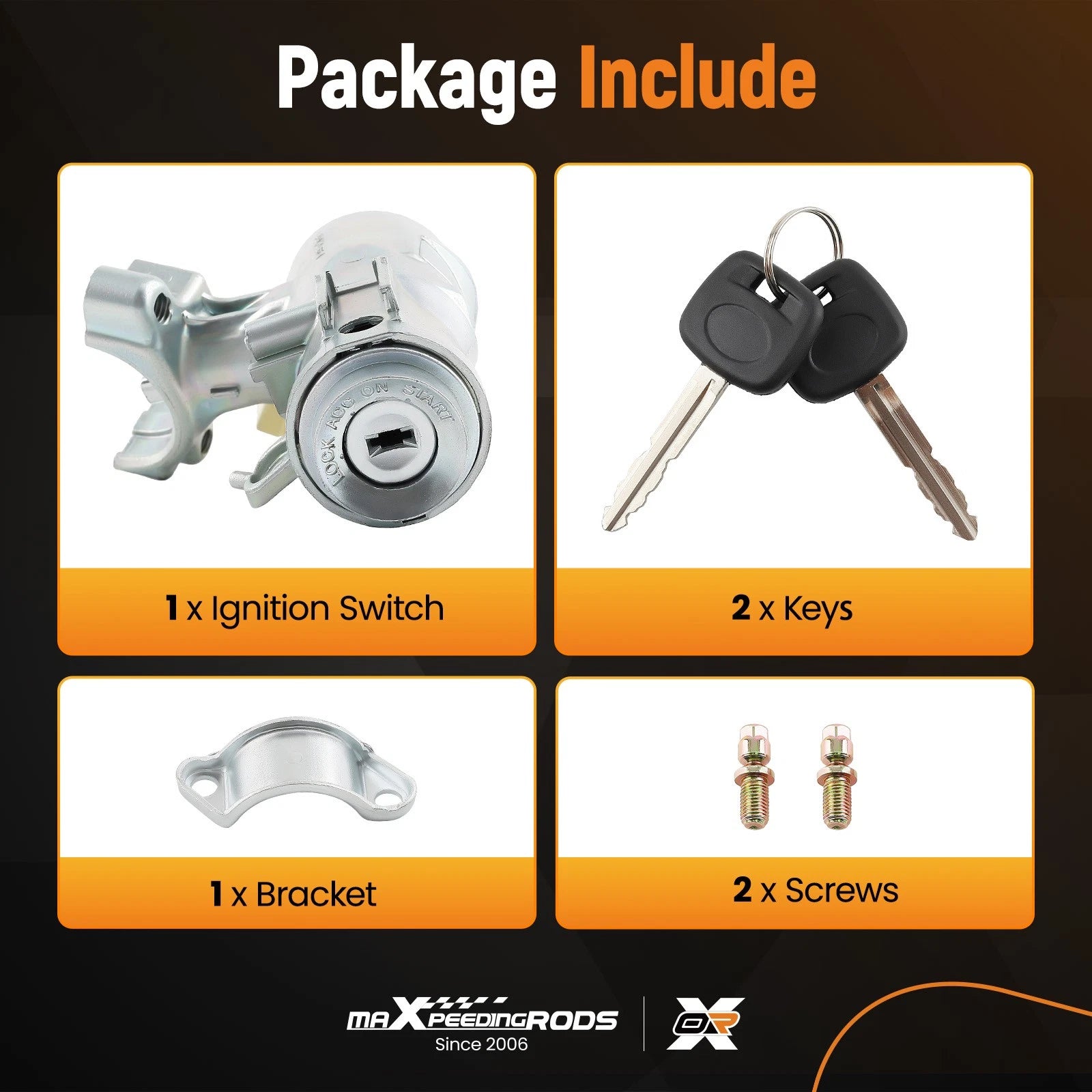 Ignition Switch with 2 Keys for Toyota Corolla RAV4 1.8L (2011–2018)