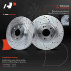 Front Drilled Brake Rotors for Kia Sorento (2014–2020) Hyundai Santa Fe XL (2017–2020)