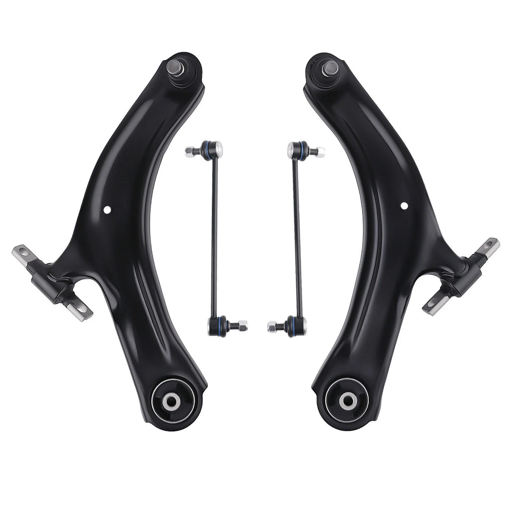 Set of 4 Front Suspension Lower Control Arms with Ball Joints for Nissan Rogue (2008–2013)