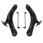 Set of 4 Front Suspension Lower Control Arms with Ball Joints for Nissan Rogue (2008–2013)
