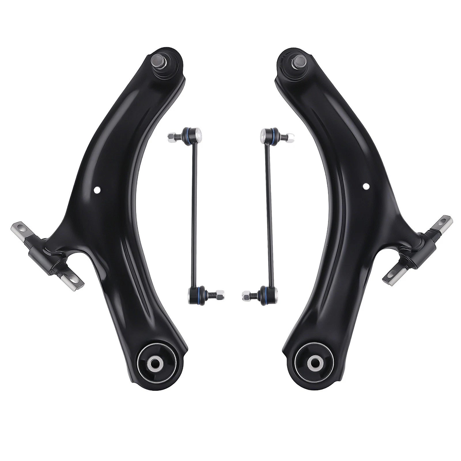 Set of 4 Front Suspension Lower Control Arms with Ball Joints for Nissan Rogue (2008–2013)