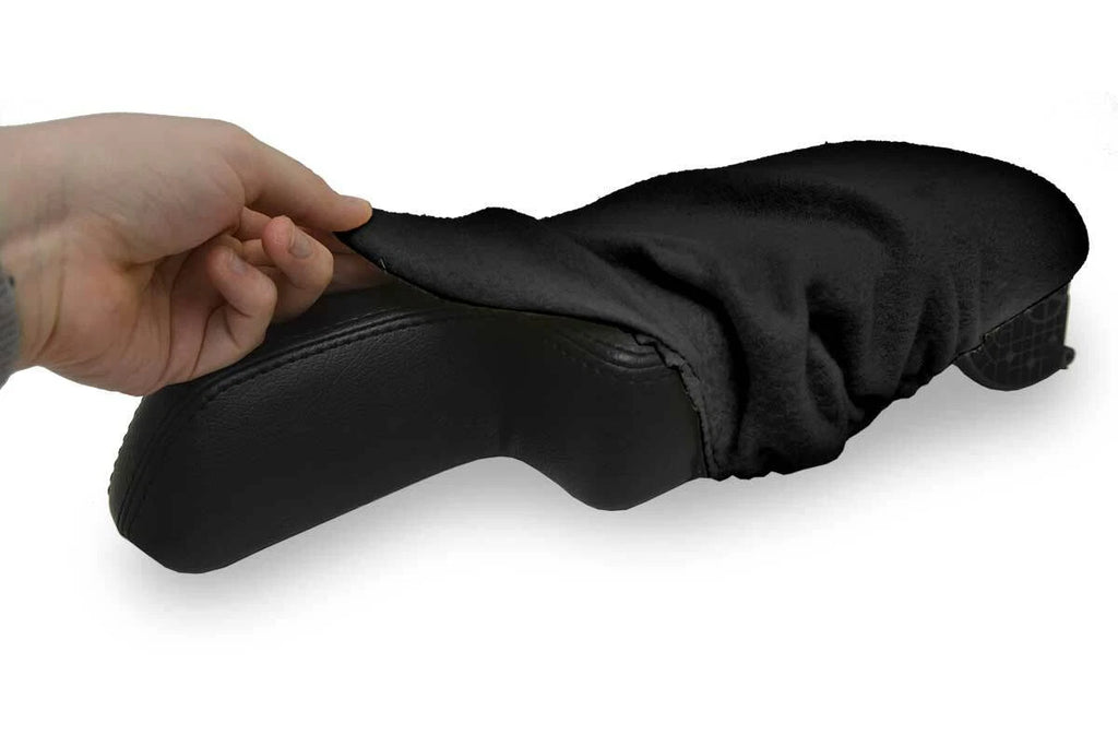 Console Lid Armrest Cover for Honda Fit (2015–2019) Black Fleece