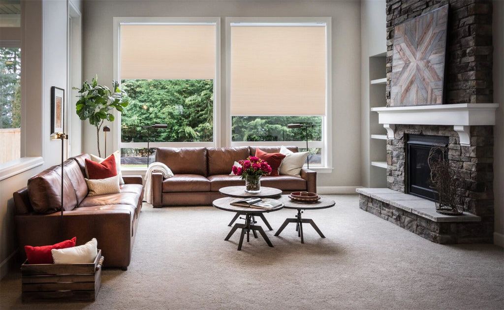Cordless Cellular Shades Window Blind for (44" W x 72" H)