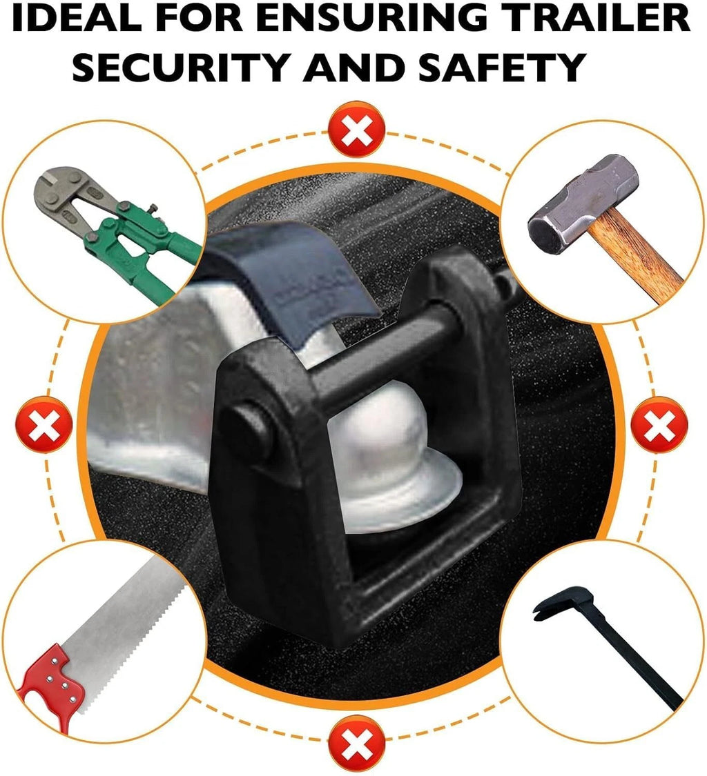 Heavy-Duty Trailer Coupler Lock for Bulldog Style Receiver