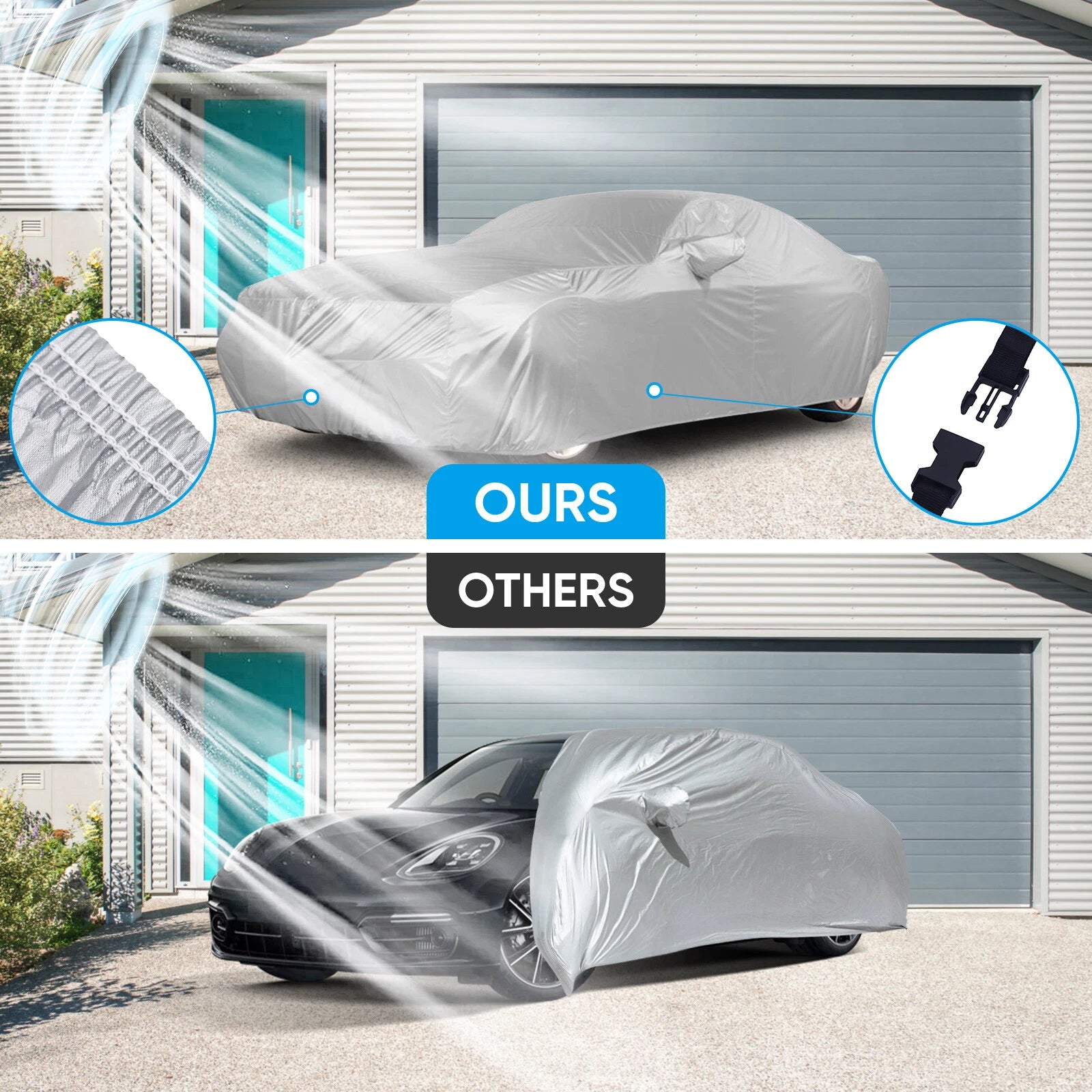 Full Car Cover for Neverland (1970–2023) Waterproof Outdoor Sun Snow Dust Resistant