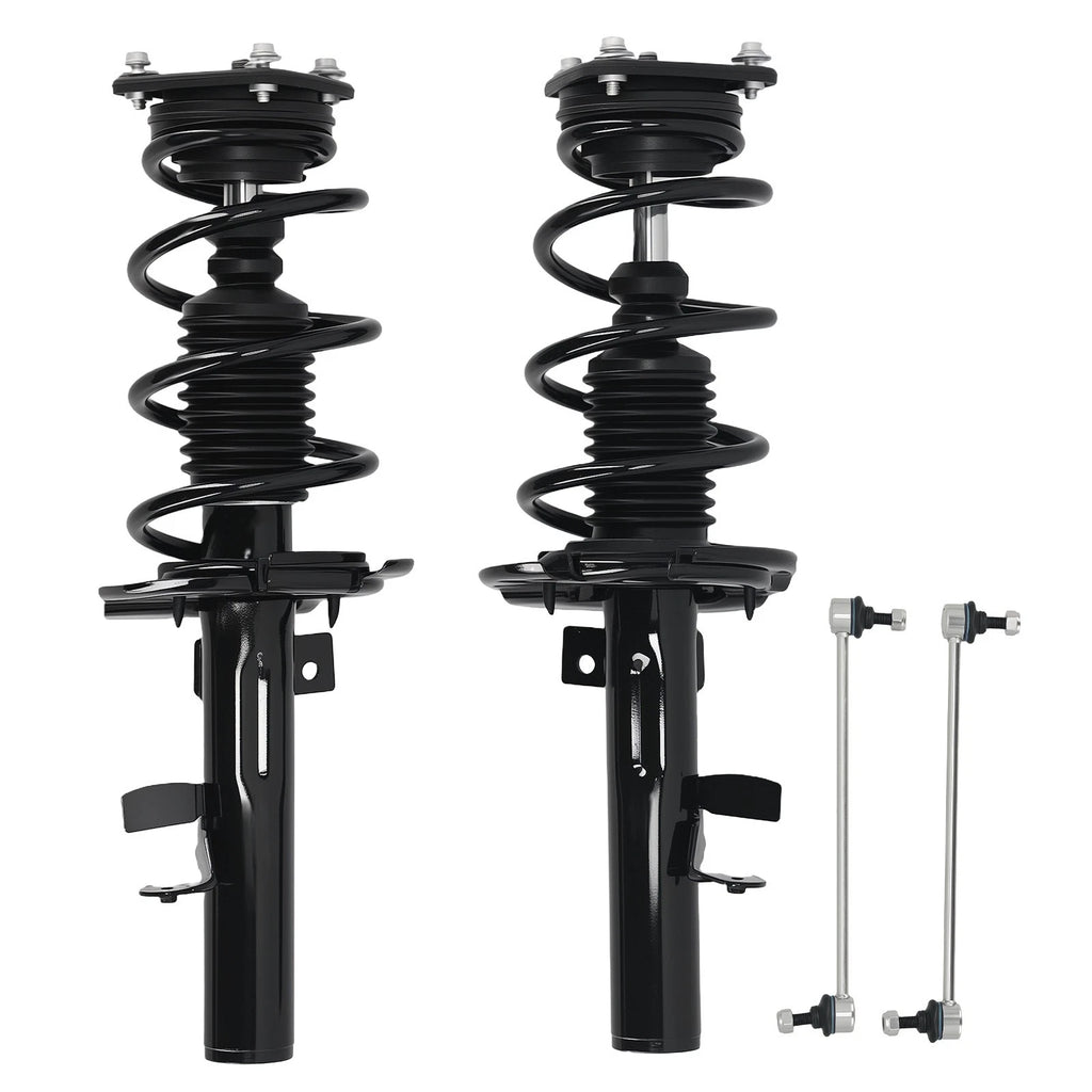 4pcs Front Strut w/Sway Bar Link for Ford Focus (2013–2018) 172907 172908