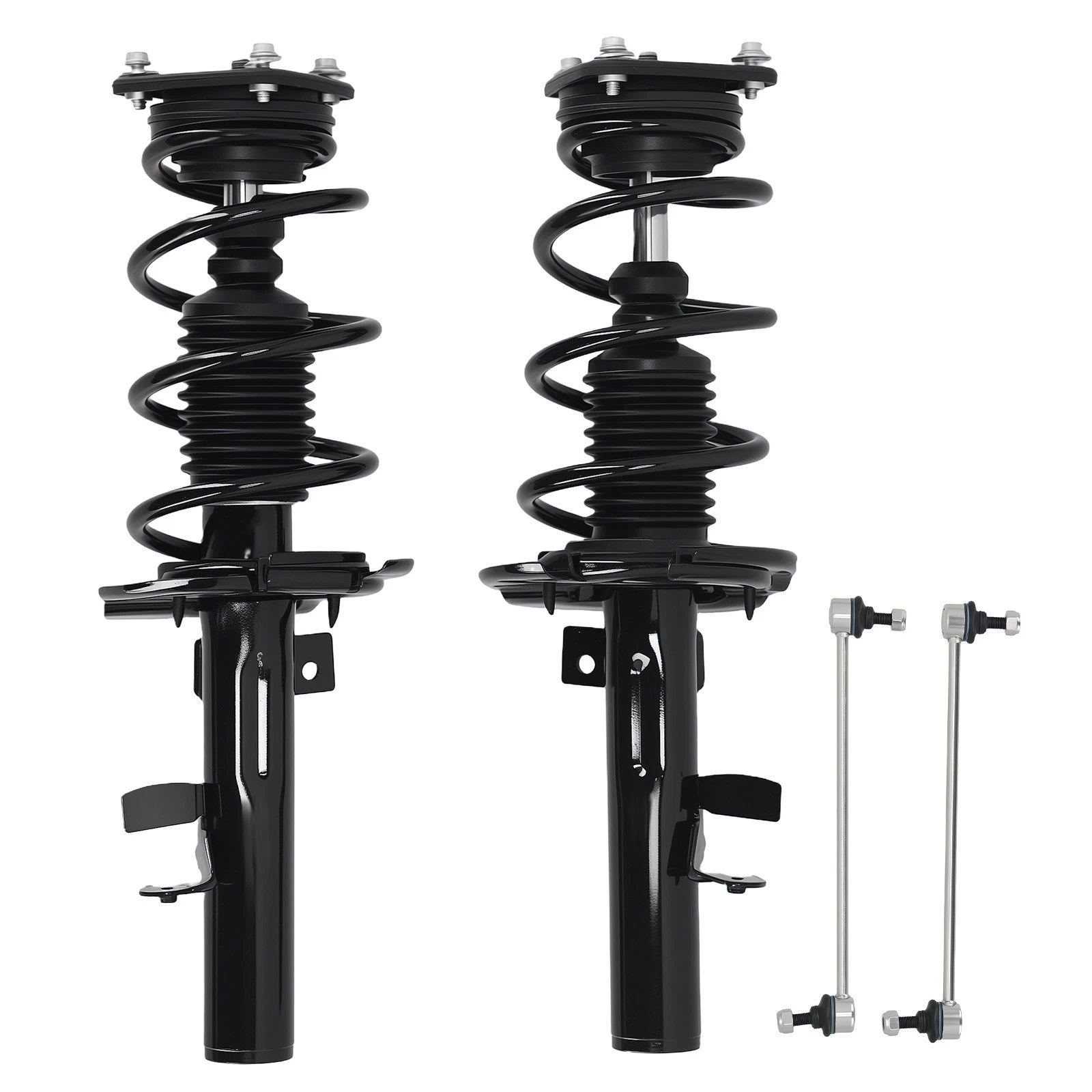 4pcs Front Strut w/Sway Bar Link for Ford Focus (2013–2018) 172907 172908