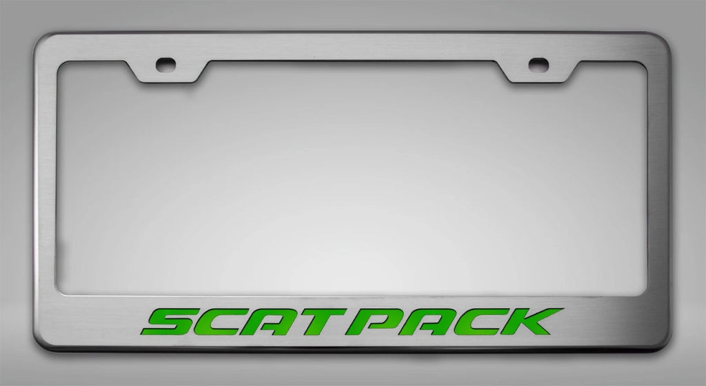 License Plate Frame Front for Dodge Charger Scat Pack (2015–2023) Stainless