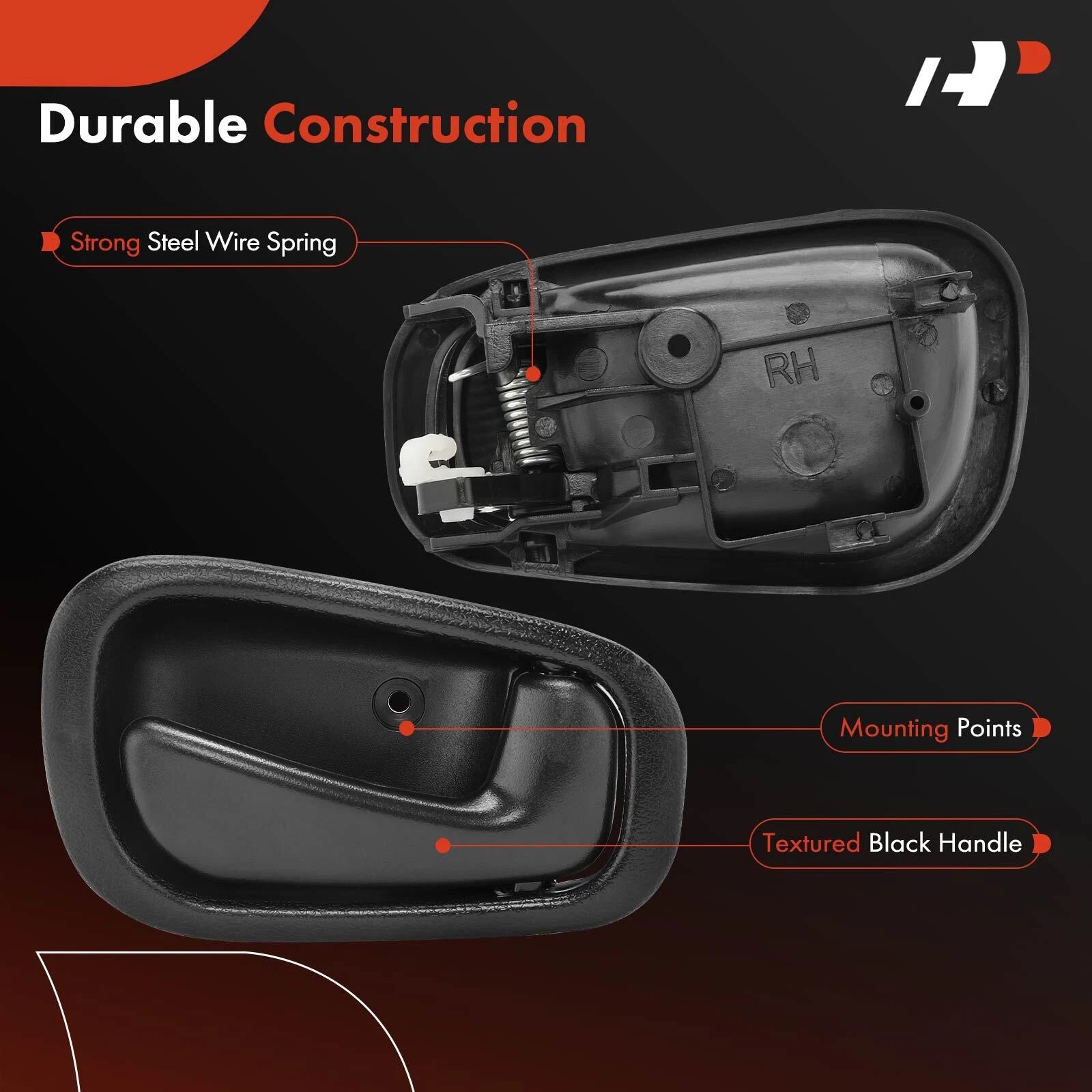 2X Metal Interior Door Handle for Toyota Corolla (1998-2002)
