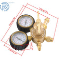Nitrogen Regulator CGA580 for 0-800 PSI (1/4" Male Flare Outlet)