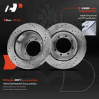 6x Drilled Rotors & Ceramic Brake Pads for Ford F-350 Super Duty (2005–2023)