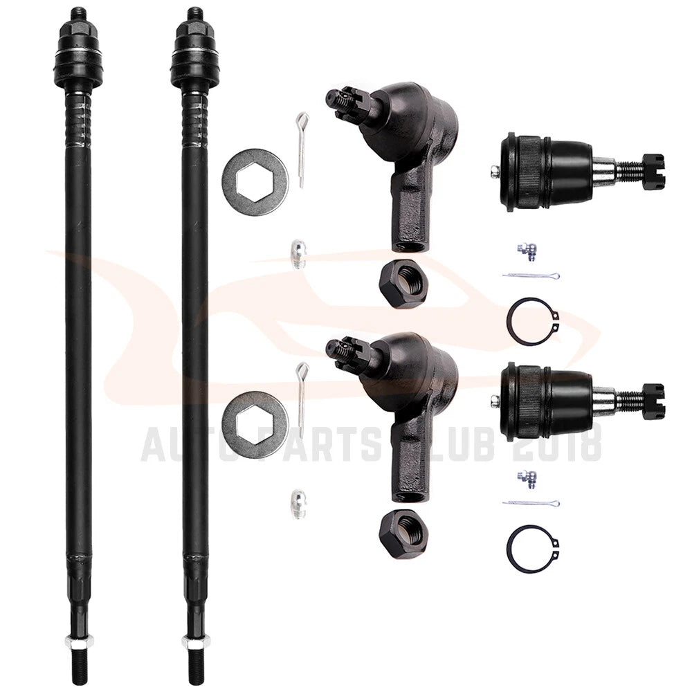 6Pcs Suspension Kit Front Lower Ball Joints Tie Rod for Honda CR-V (2002–2006)