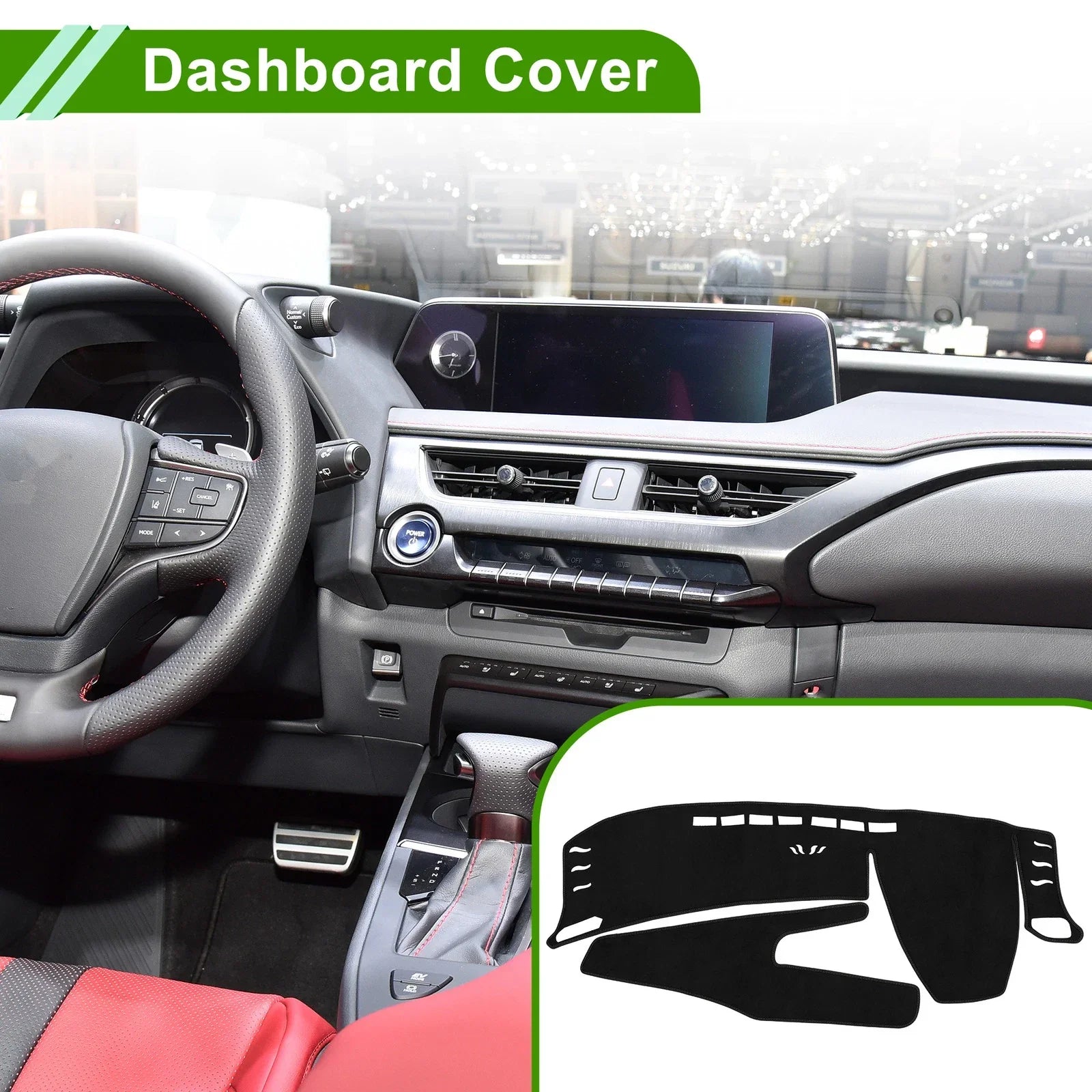 Dashboard Cover Mat for Lexus UX250H 2019-2020 Sun Protector Pad Black