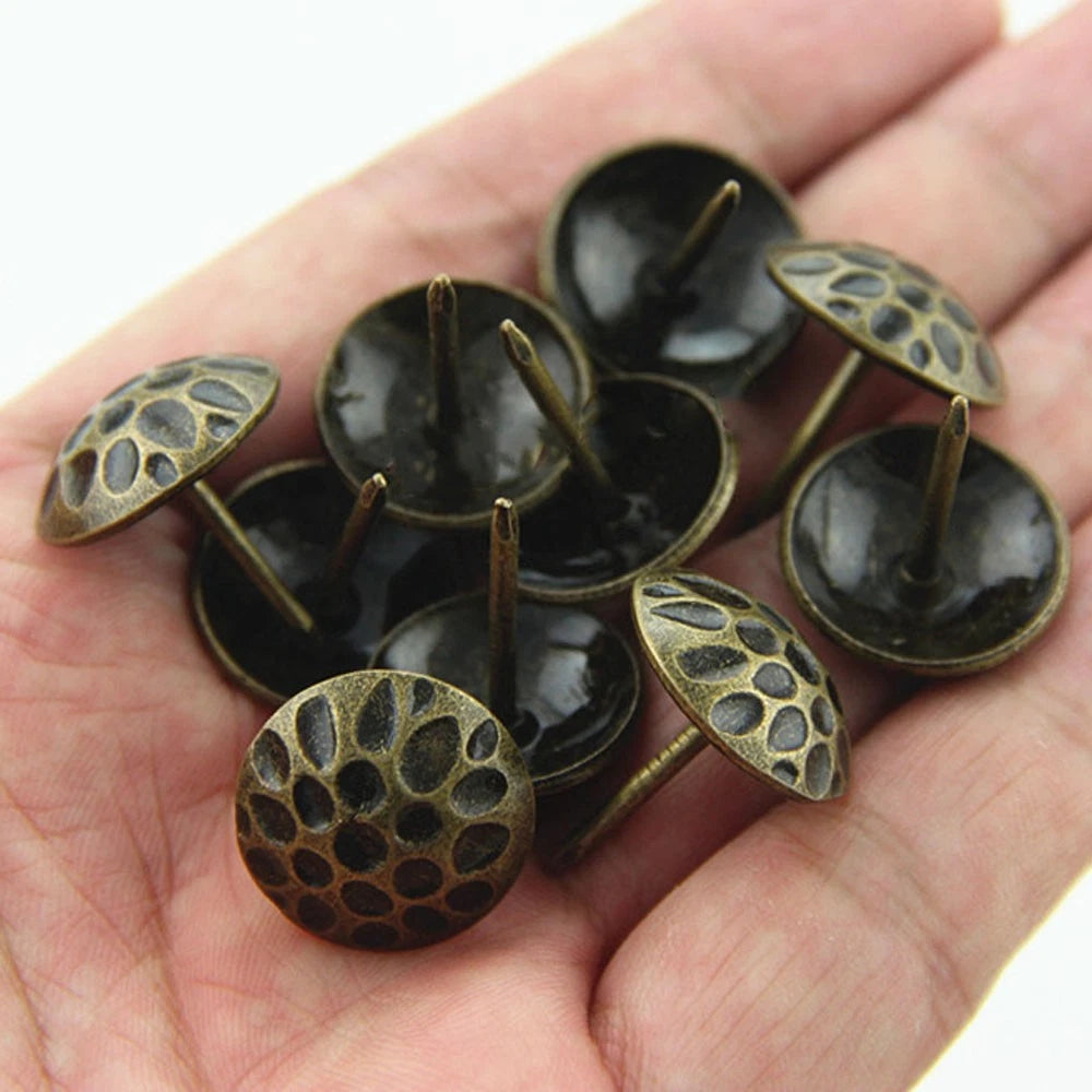 20Pcs Antique Bronze Upholstery Nails for Sofa Craft Decor