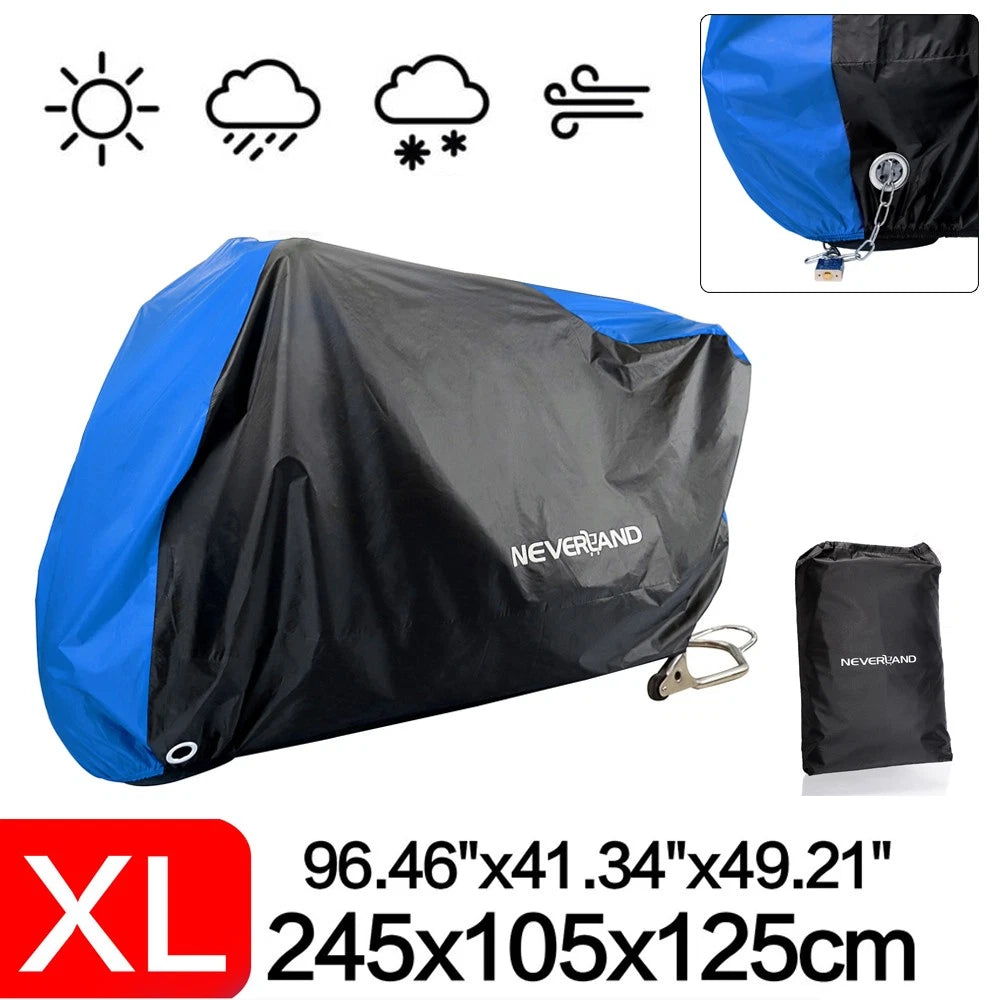 Waterproof Motorcycle Cover for BMW Honda Suzuki Yamaha (All Years)