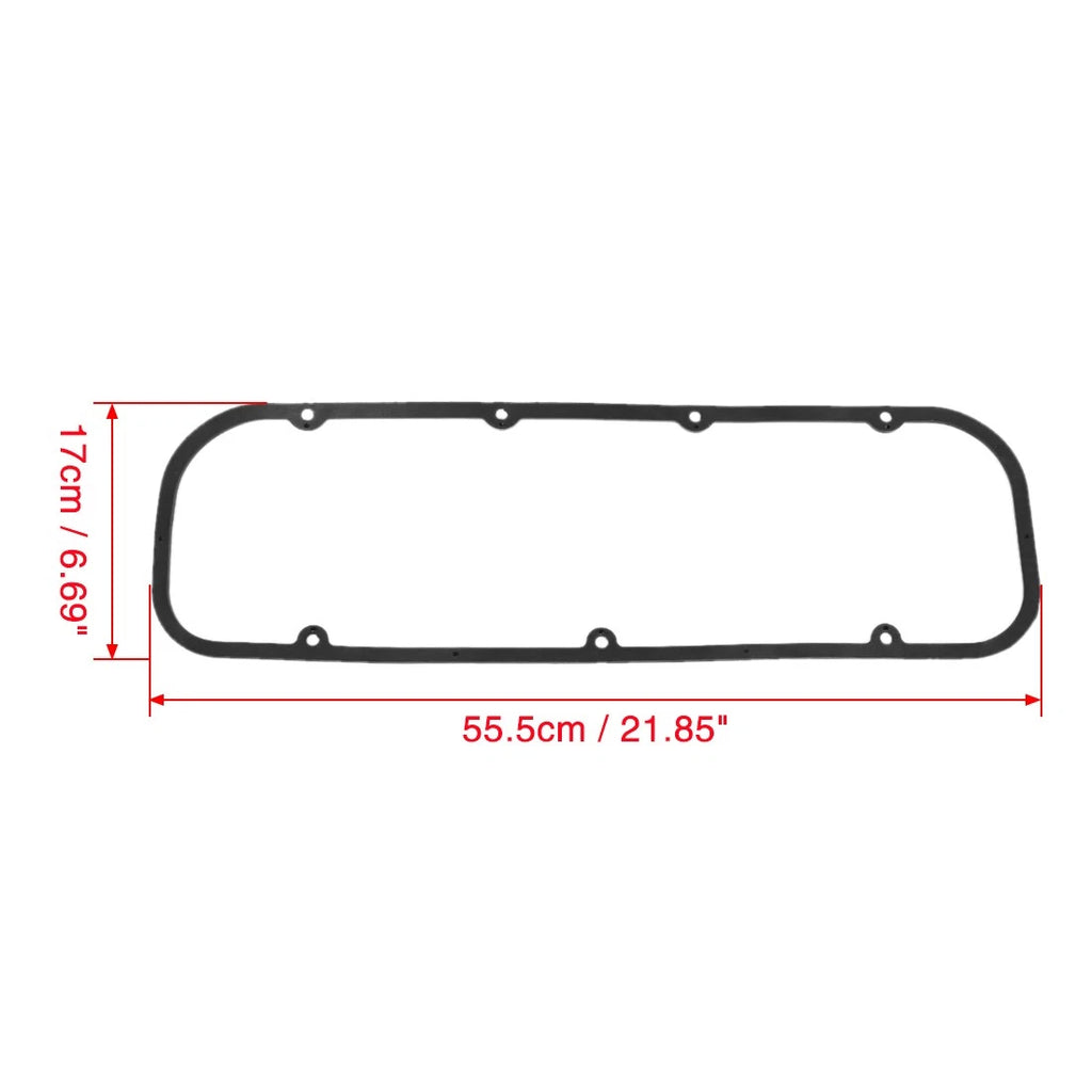 2 Pcs Rubber Valve Cover Gasket Seal for Chevy 396 427 454 502 (1965–2002)