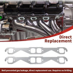 2X Exhaust Manifold Gasket for Chevy Isuzu Cadillac SBC Engine (1404)