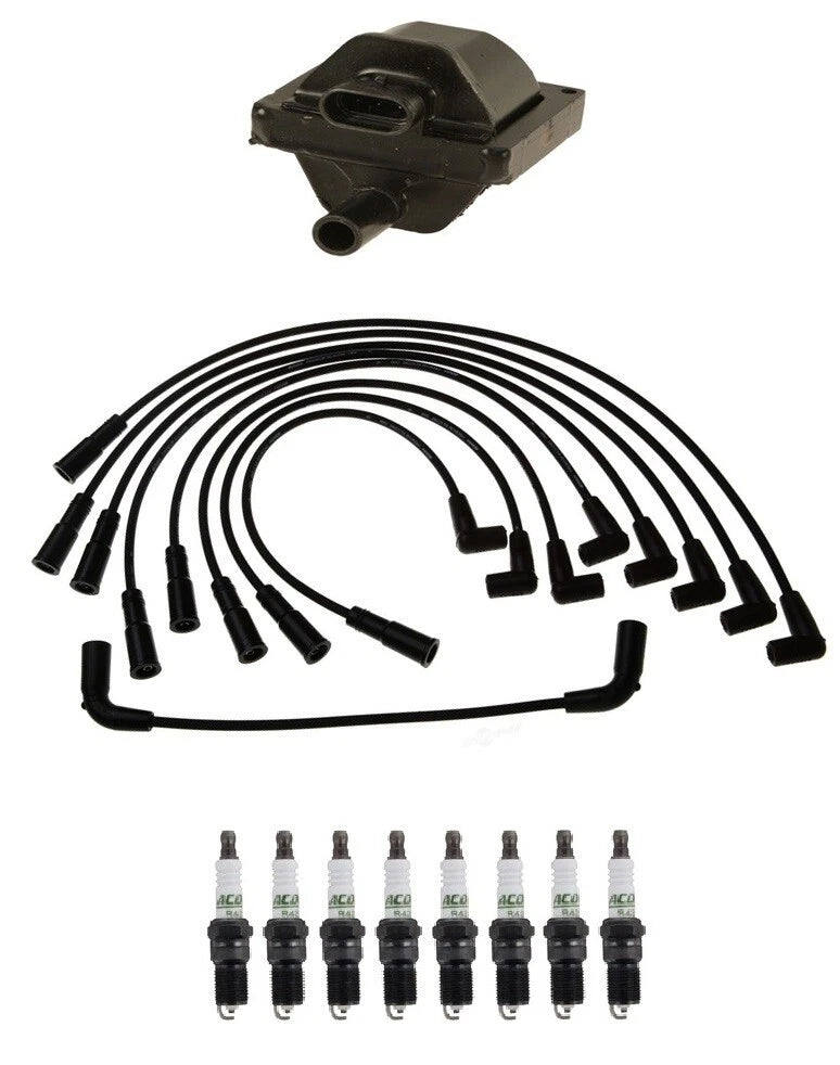 Ignition Wires & Spark Plugs Kit for Chevy C2500 GMC C3500 (1996–2000)