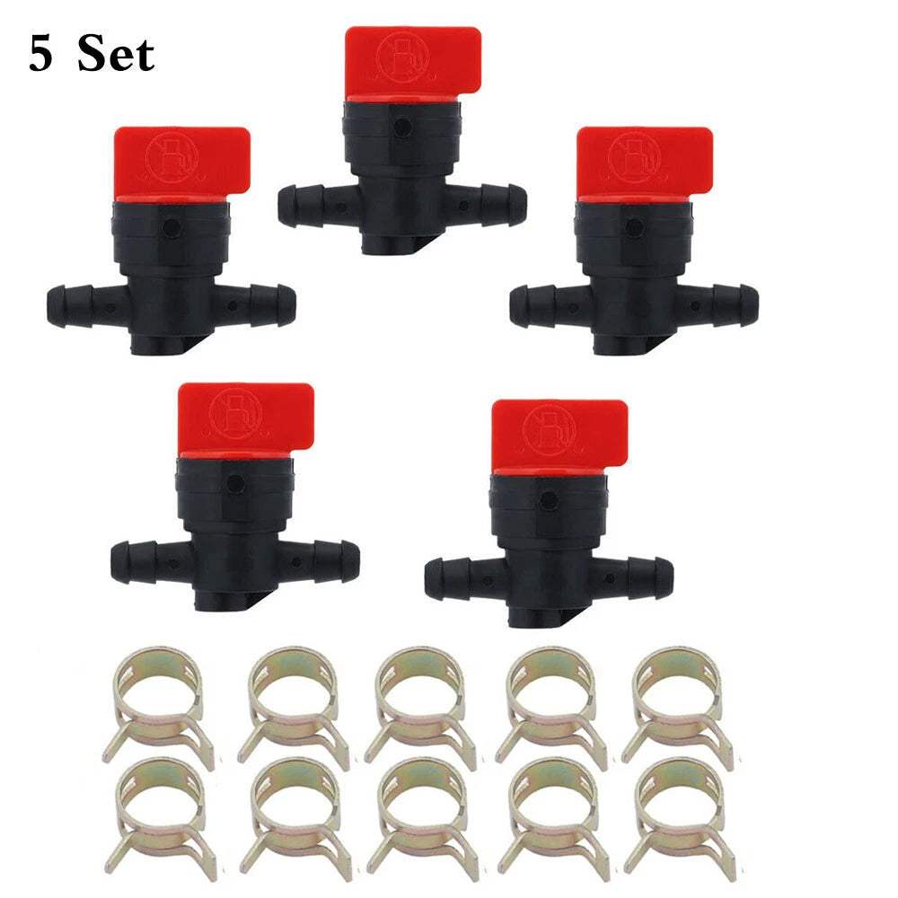 5pc Fuel Shut Off Valve Set for B & S 494768, 698183, 493960