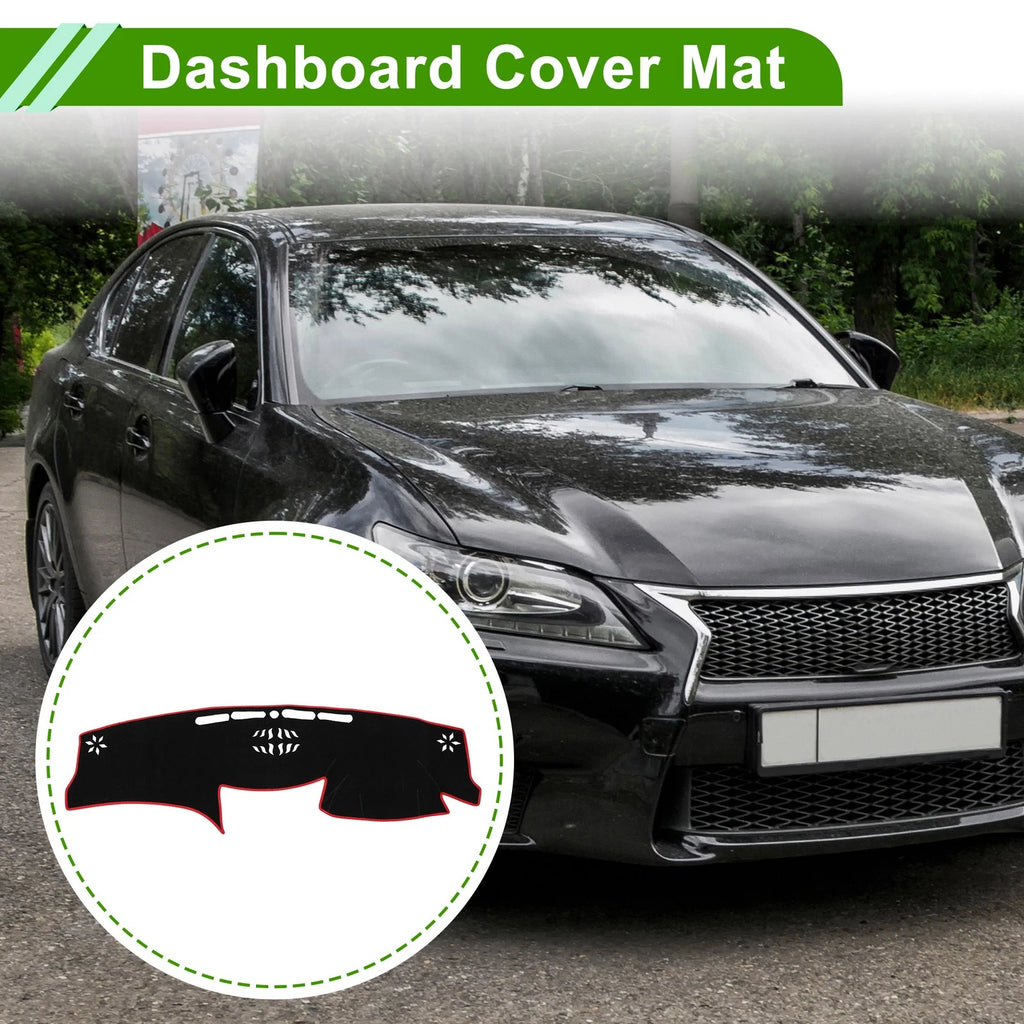 Dashboard Cover for Lexus GS GS350 GS450h GS300 GS430 GS460 (2006–2011) Black Red