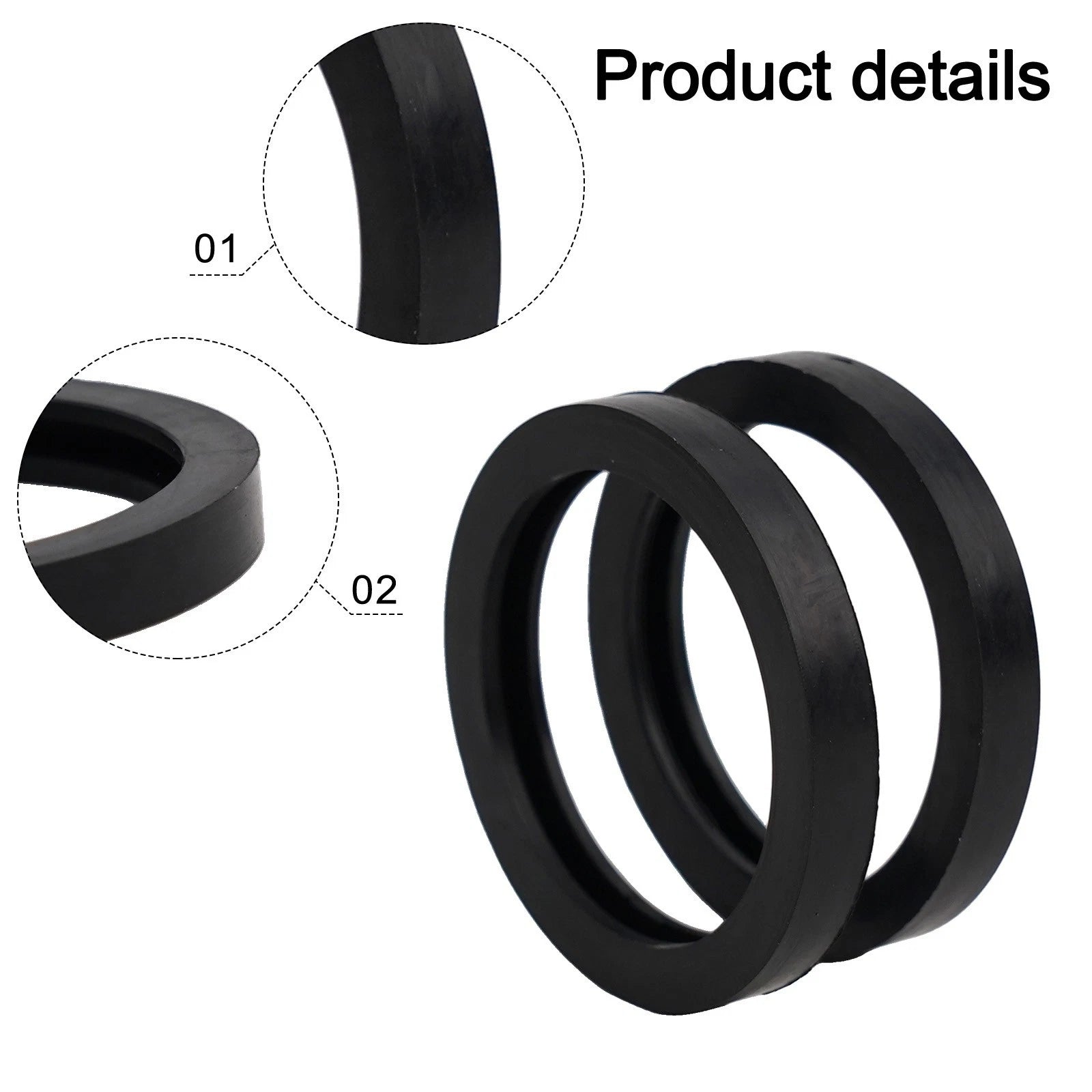 10 Pieces Rubber Gaskets for Gas Can Spout Leakproof O-Ring Seals